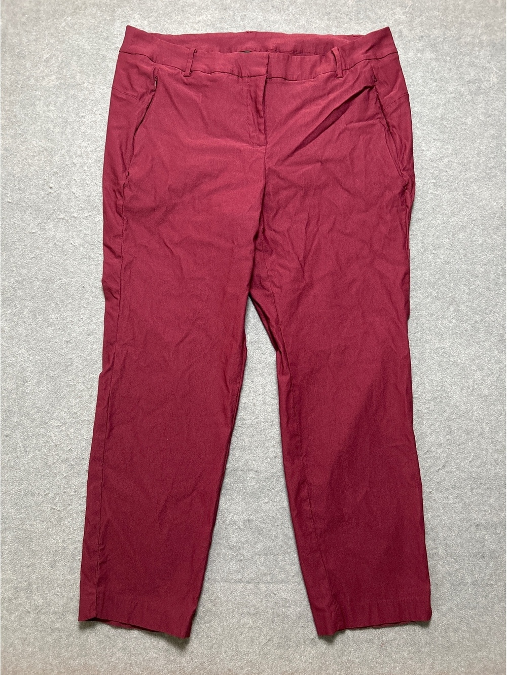 Lane Bryant Women's Plus Size 18 Burgundy Straight Leg Pants